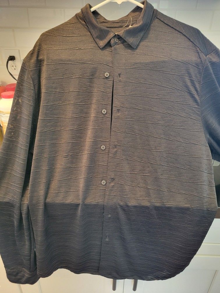 Two Armani MACY'S Long Sleeve Shirts Xl New Without Tags