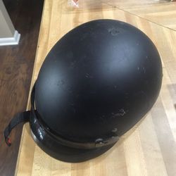 Motorcycle helmet (woman worn)