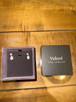 Moissanite Drop Earrings – 925 Silver | Comes in Box