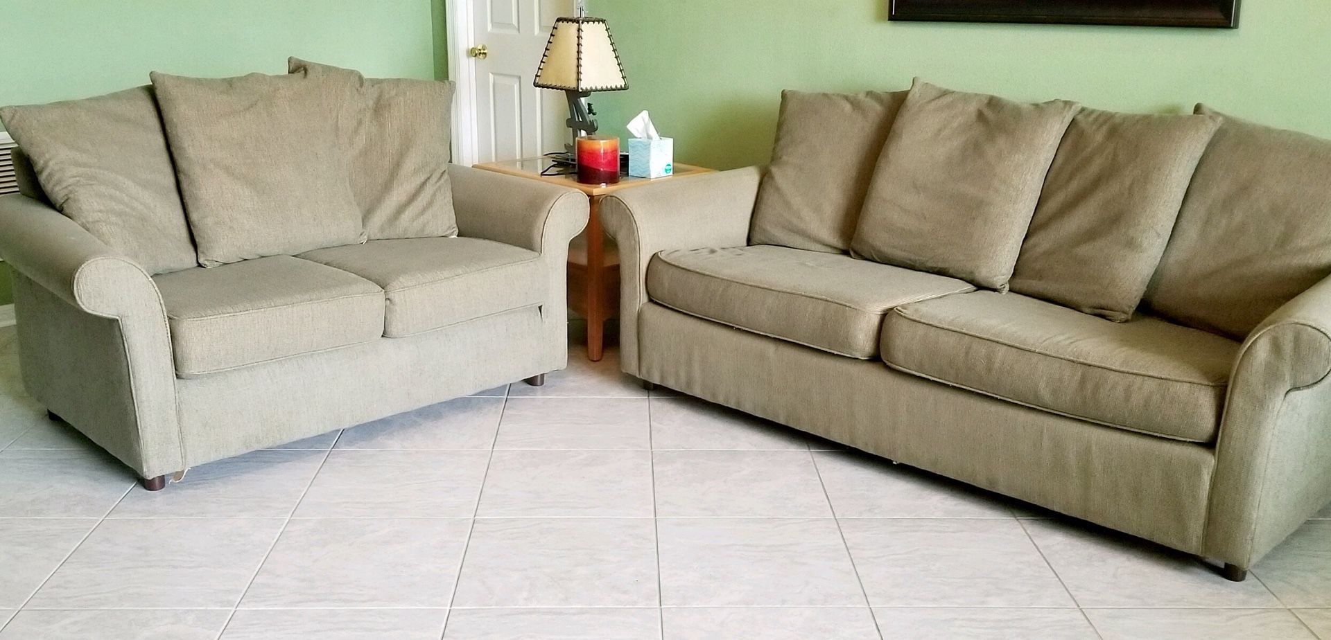**Final Reduction** Sleeper Sofa and Loveseat Combo by Carlton