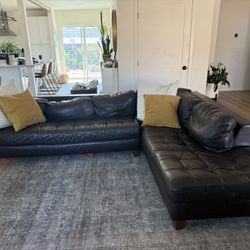 Free Leather Sectional Sofa