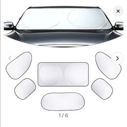 Dawfall 6 Pcs Windshield Car Shades