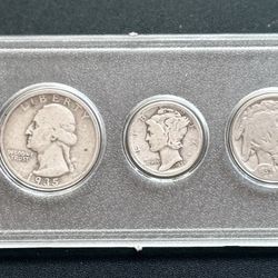 1935 Year Set Of 5 Coins Average Circulated