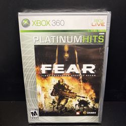 F.E.A.R. First Encounter Assault Recon Xbox 360 New Sealed (Platinum Hits)