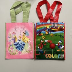 Set of 2 Disney tote bags