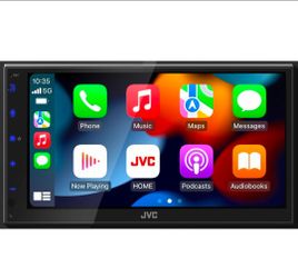 JVC KW-M690BW 6.8" Capacitive Touchscreen Car Stereo – Wireless Apple CarPlay & Android Auto, Bluetooth, USB Mirroring, 13-Band EQ