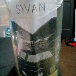 Sivan Health and Fitness®Acupressure Mat and Pillow Set for Lower, Upper, Mid, Chronic Back Pain Treatment, Pillow, Therapy, Reliever