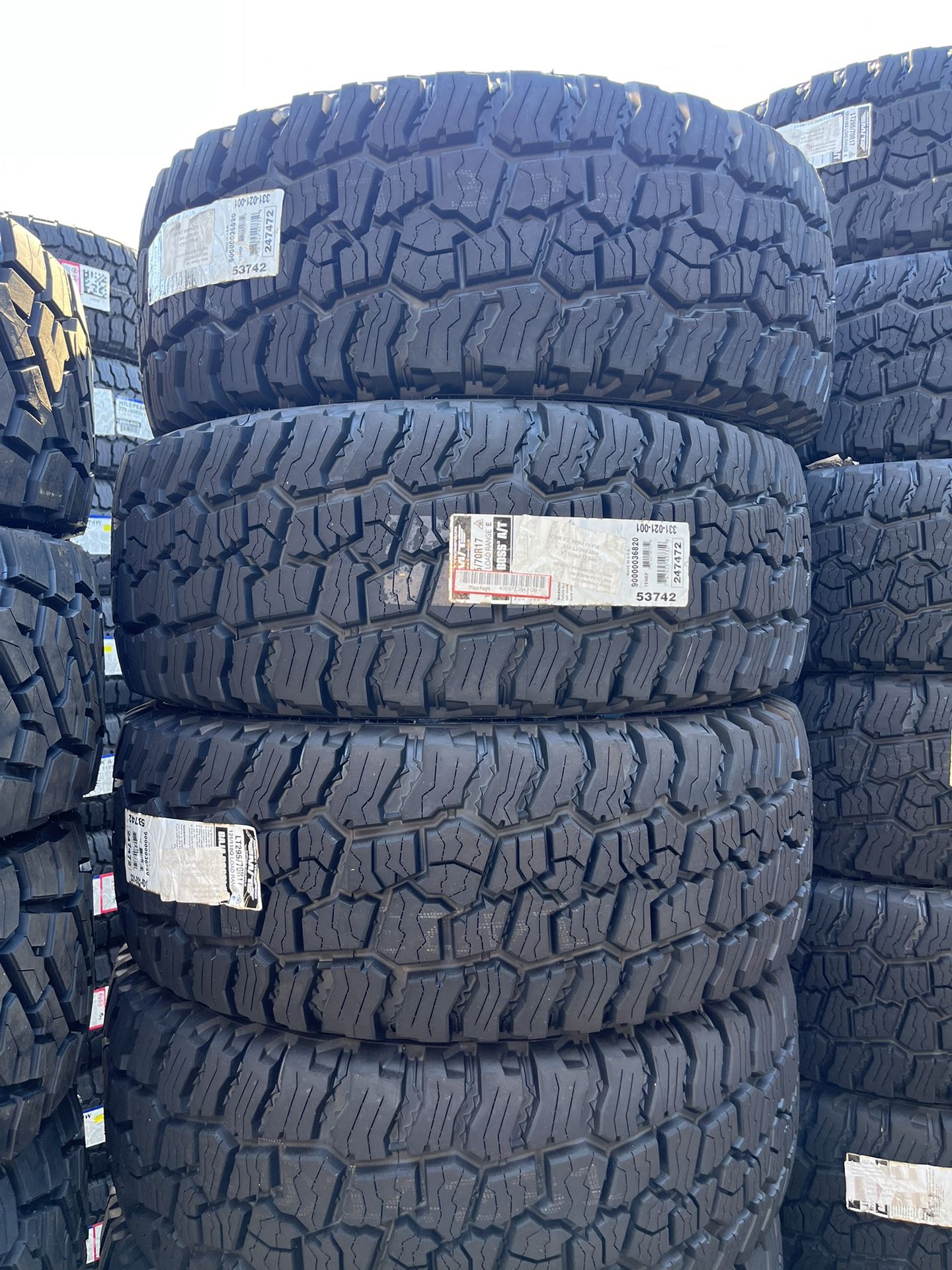 MICKEY THOMPSON BAJA BOSS M/T LT295/70R17 TIRES FOR SALE!!!!