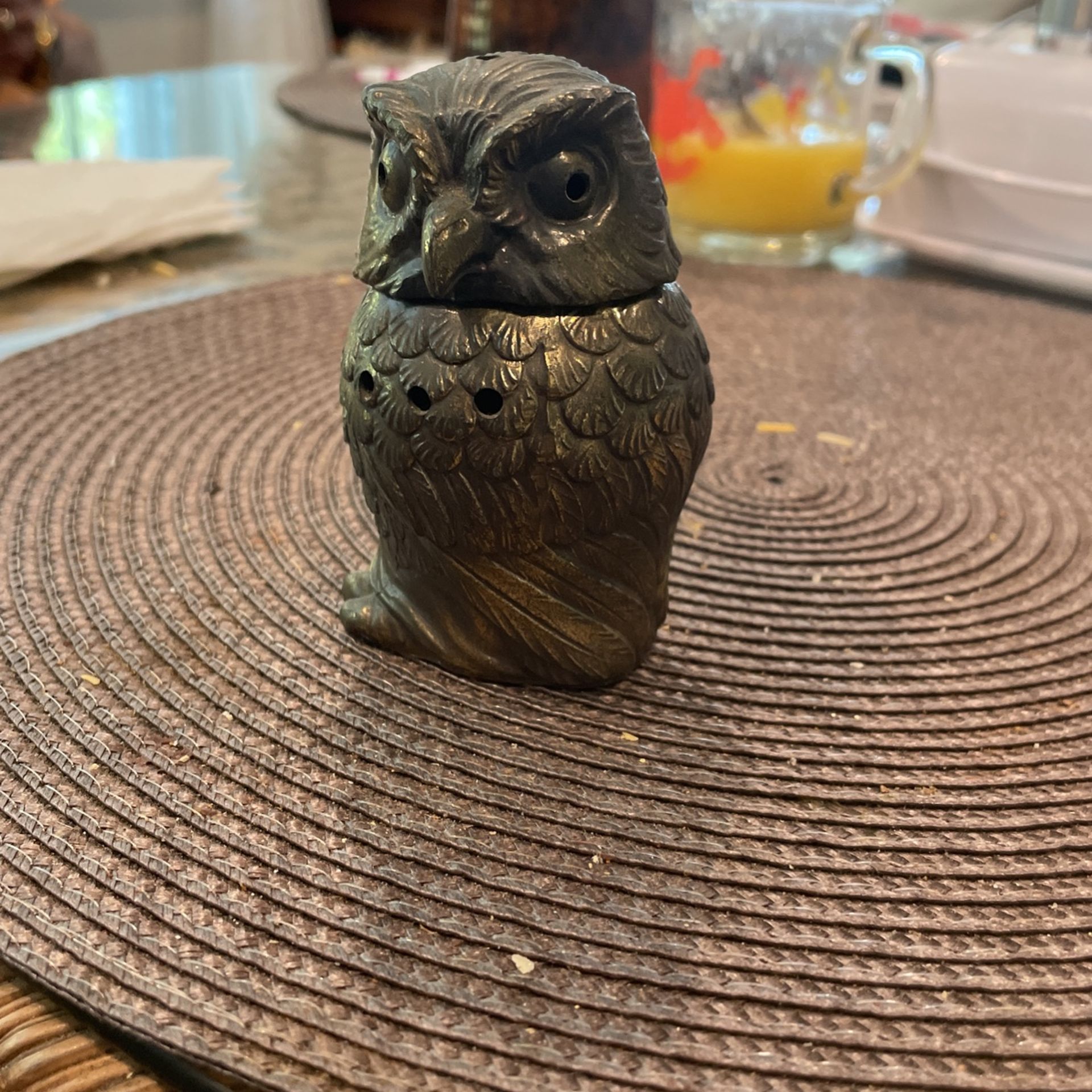 Japanese brass incense burner
