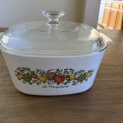 Vintage 3 Liter “Spice Of Life” CorningWare Casserole Dish