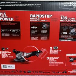 M18 FUEL 18V Lithium-Ion Brushless Cordless 4-1/2 in./5 in. Grinder w/Paddle Switch (tool-Only)