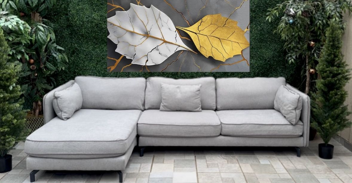 FREE DELIVERY 🚚 American Furniture Gray 2-Piece Sectional Couch