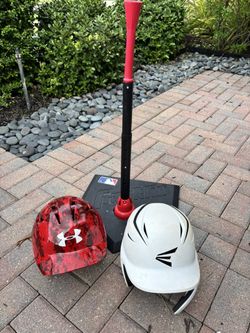 Franklin Baseball Tee / Under Armor Helmet / Easton Helmet