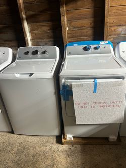 Set Washer and dryer GE warranty