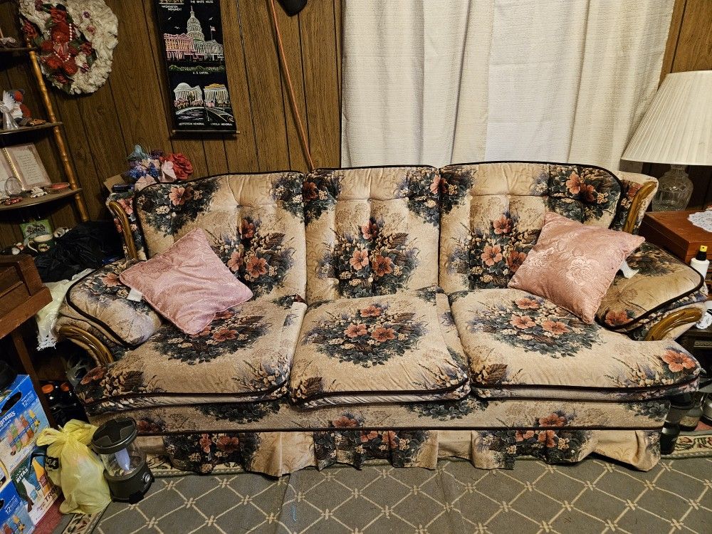 Beautiful Matching Sofa And Chair