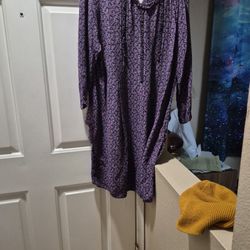 Purple Floral Dress