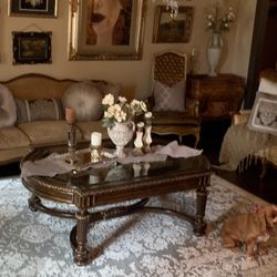 Vintage Solid Wood, Large Coffee Table