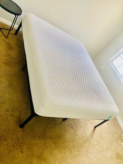 Tuft & Needle Queen Mattress on Metal Frame