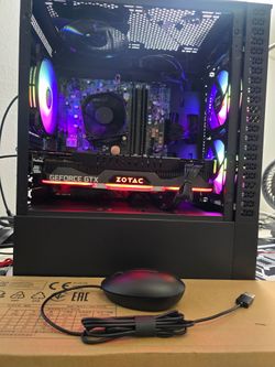 Gaming pc intel i7-6700, gtx 1080 ti, 16 gb ram, nvme, hdd, wifi, keyboard and mouse