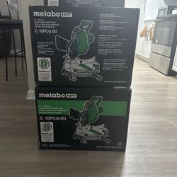 Metabo HPT Compound Miter Saw, 10" Miter Saw with Large Table Saw for woodworking
