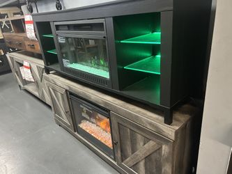 TV Stand Con Chimenea 