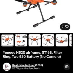 Yuneec H520 airframe, ST16S, Filter Ring, 