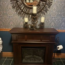 Electric Fireplace With Remote