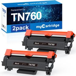 MyCartridge Remanufactured Toner Cartridge Replacement For Brother TN760 TN-760 TN730 TN-730 For MFC-L2710DW MFC-L2750DW HL-L2350DW HL-L2370DW HL-L239