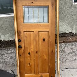 Architectural Wood Door with Glazing 36”x80”