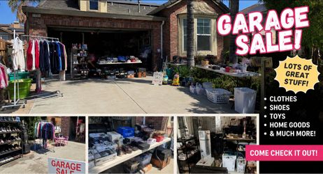 Big Garage Sale Saturday - Clothes, Shoes, Video Games, Furniture, Toys & More (Tracy, near Schulte & Corral Hollow)