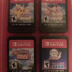 4 Nintendo Switch Games $40 Each