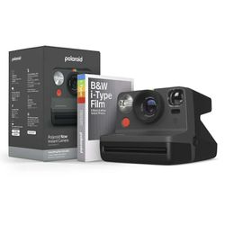 Polaroid Now Generation 2 Instant Camera -B&W Film Bundle BLACK