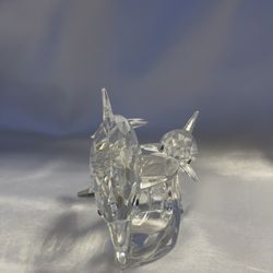 Swarovski "Lead Me" Dolphins, 1990 SCS Limited Edition