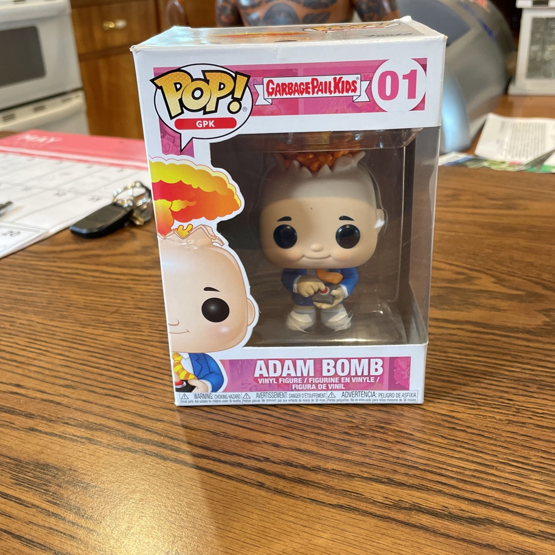 Adam Bomb Garbage Pail Kids Funky Pop New Unopened
