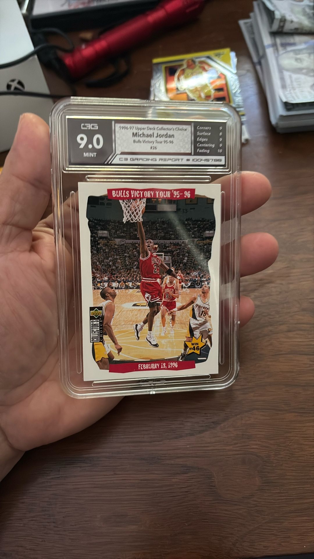 C3 Graded 9 MJ Card! Beautiful Slab