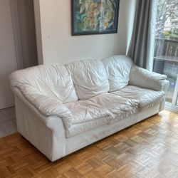 White Leather Couch