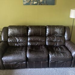 Free Reclining Couch & Recliner
