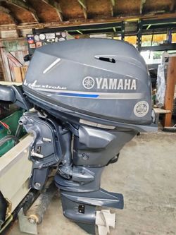 2025 Yamaha 25 HP outboard.