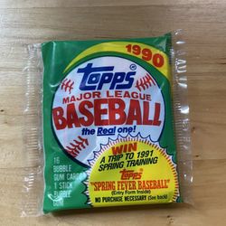 Topps Baseball Cards 1990 Sealed 