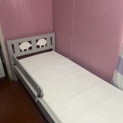 toddler bed frame and mattress