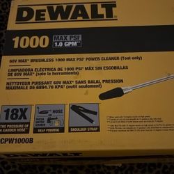 DeWALT 60v Max Brushless 1000 Max Psi Power Cleaner 