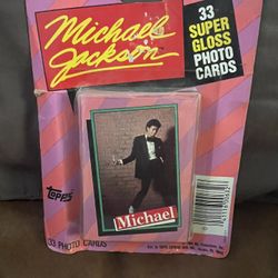 Michael Jackson Kind Of Pop Topps Trading Card Set 1984