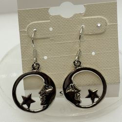 925 Sterling Silver Earrings Very Nice 🌙 💫 