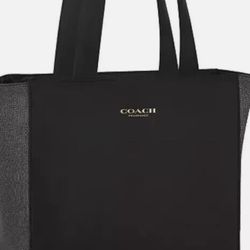 Coach Large Tote Bag Purse Black Fragrance Perfume Promo New I...