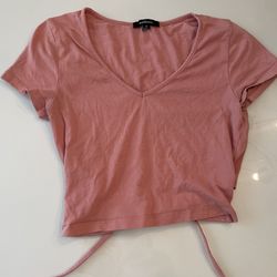 Ambiance Medium Crop Top With Tie Back