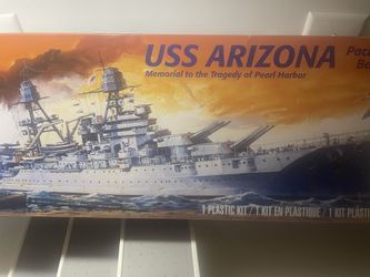 USS Arizona Plastic Kit By Revel
