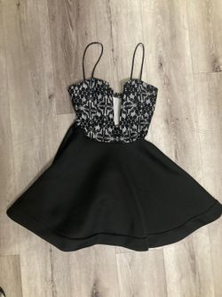 Mini black dress