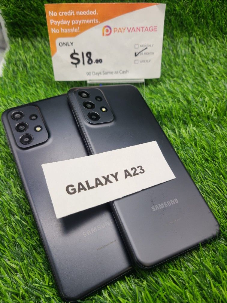 SAMSUNG GALAXY A23 5G 64GB UNLOCKED. FREE SMARTWACH/ HEADPHONES. PAY $1 TODAY REST IN PAYMENTS. NO CREDIT NEEDED FINANCING
