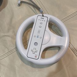 Wii Controller And Steering Wheel 