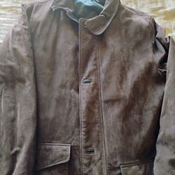 Peter Miller Luxury Men's Suede Leather Jacket Size L